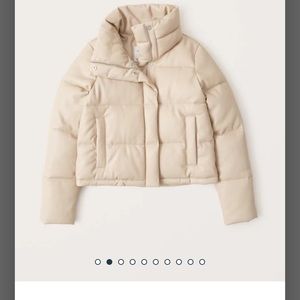 ISO Abercrombie Leather Puffer in size XS or S